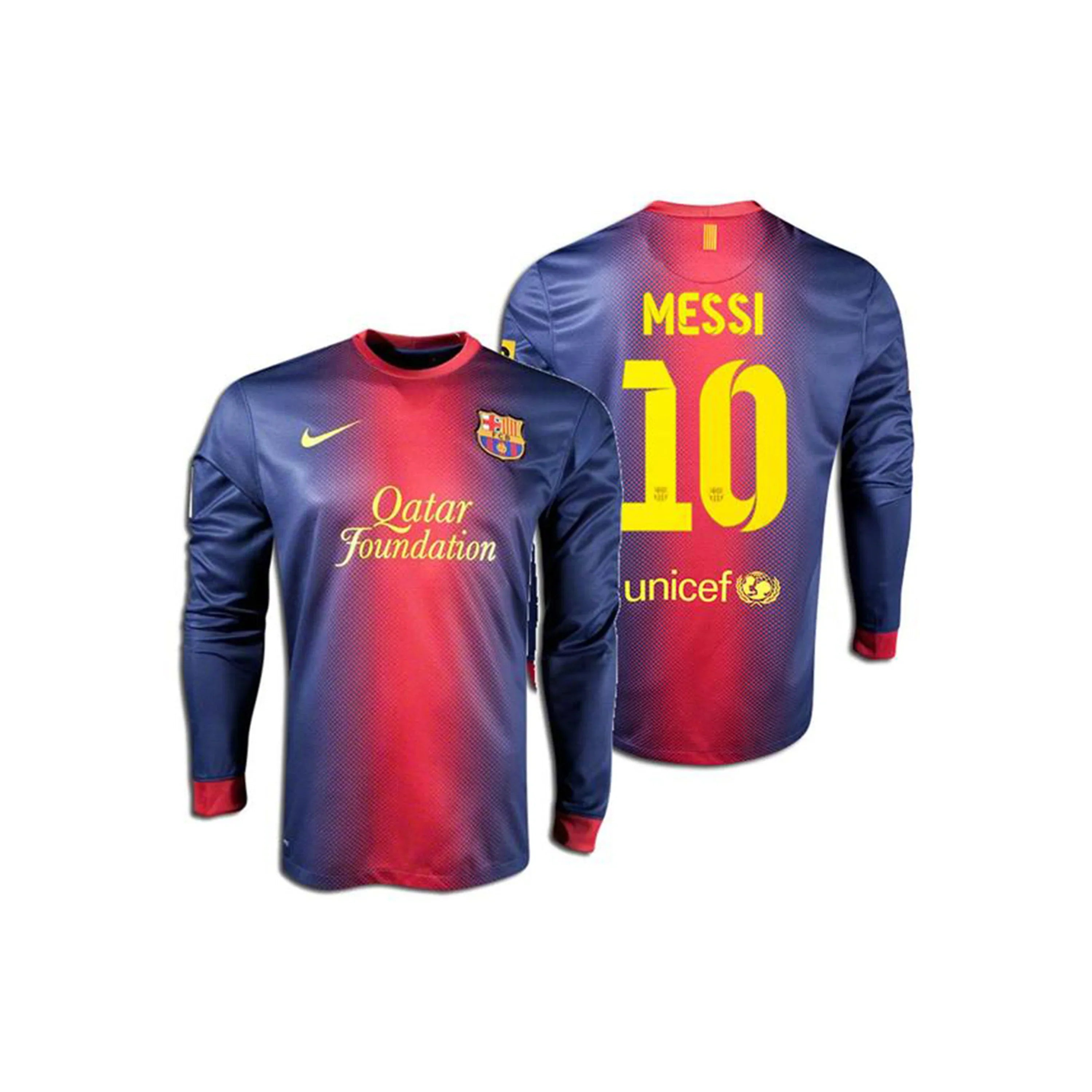 Barcelone Domicile 12/13 - Messi 10 - Manches Longues