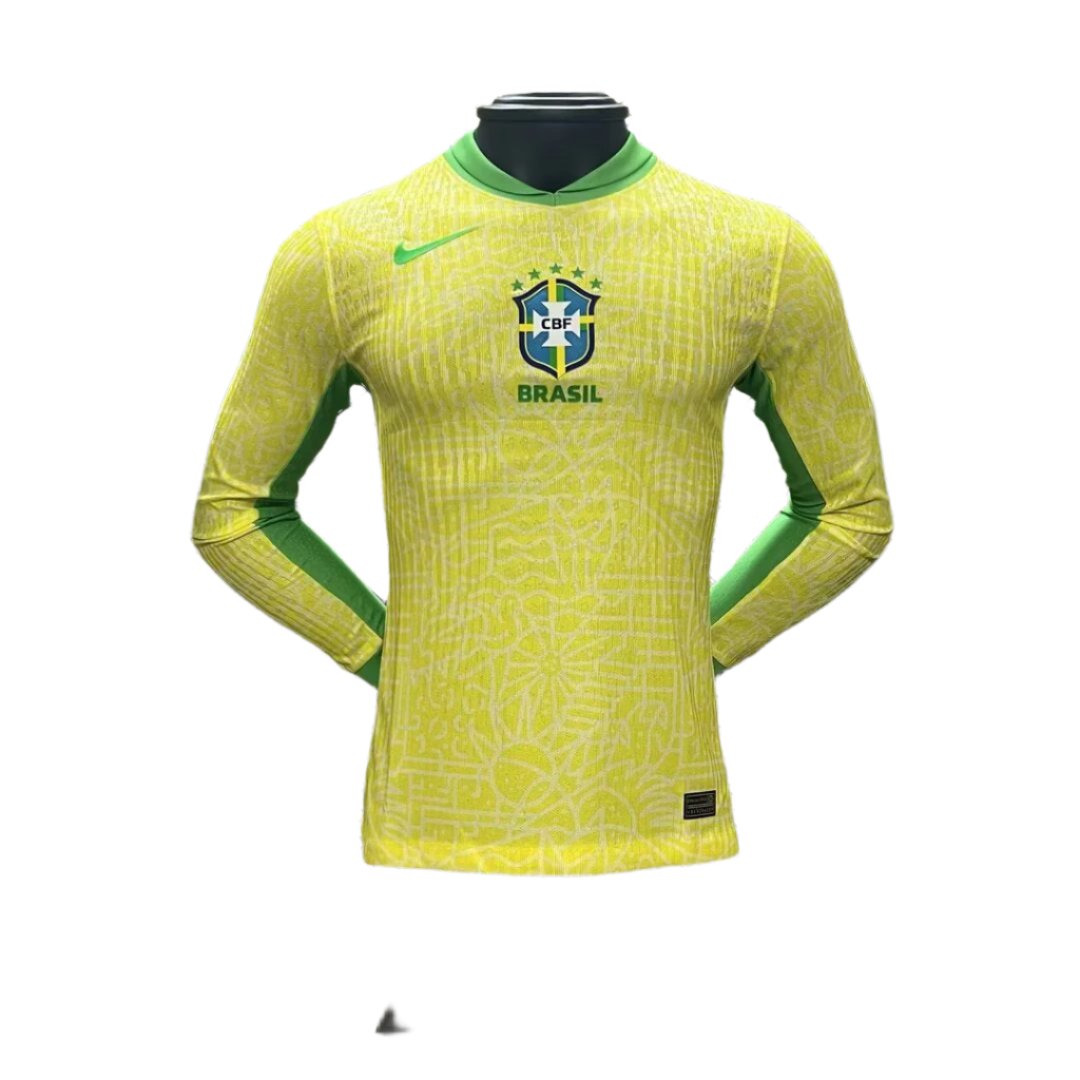 Brésil Domicile 24/25 - Manches Longues - Version Joueur