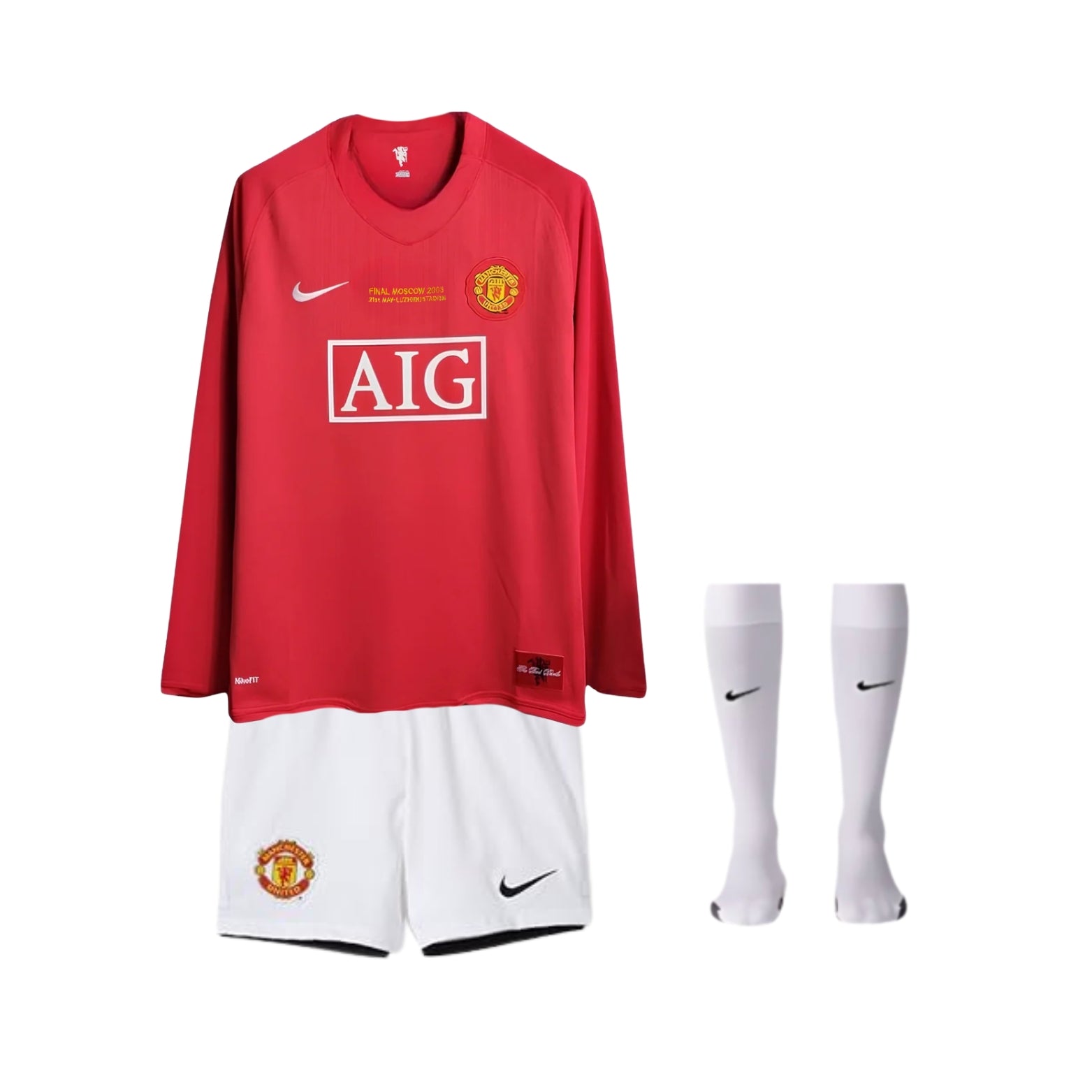 Kit - Manchester United Domicile 07/08 - Manches Longues - Finale de la Ligue des Champions