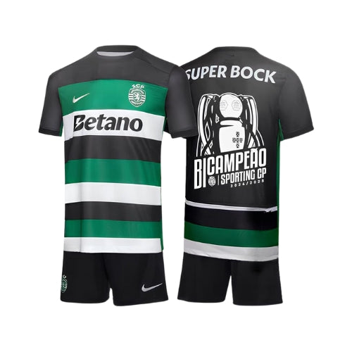 Kit - Sporting Domicile Édition Spéciale 24/25 - Édition Double Championne